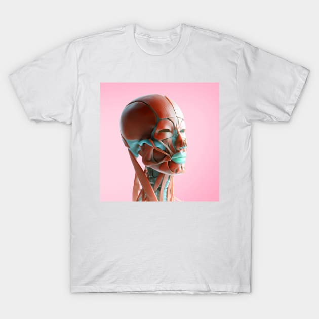 Facial muscles, illustration, (F035/6168) T-Shirt by SciencePhoto